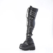 Cargar imagen en el visor de la galería, Botas (Over the Knee) Demonia SHAKER-420 Negro Stretch Piel vegana