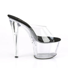 Cargar imagen en el visor de la galería, Tacones Pleaser SKY-301 Transparente Negro