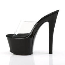 Cargar imagen en el visor de la galería, Tacones Pleaser SKY-301 Transparente Negro