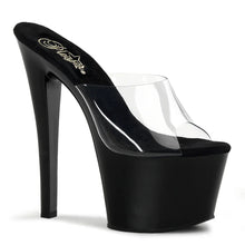 Cargar imagen en el visor de la galería, Tacones Pleaser SKY-301 Transparente Negro