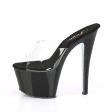 Carregar imagem no visualizador da galeria, Tacones Pleaser SKY-301CRS Transparente Negro Plata