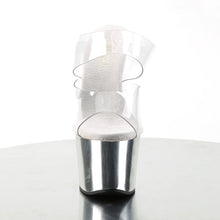 Load image into Gallery viewer, Tacones Pleaser SKY-302 Transparente Plata Cromo