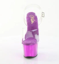 Carregar imagem no visualizador da galeria, Tacones Pleaser SKY-308CHRS Transparente Morado Cromo