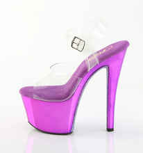 Carregar imagem no visualizador da galeria, Tacones Pleaser SKY-308CHRS Transparente Morado Cromo