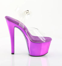 Carregar imagem no visualizador da galeria, Tacones Pleaser SKY-308CHRS Transparente Morado Cromo