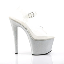 Load image into Gallery viewer, Tacones Pleaser SKY-308MG Transparente Plata