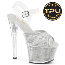 Carregar imagem no visualizador da galeria, Tacones Pleaser SKY-308PREM-RSNT Transparente Plata
