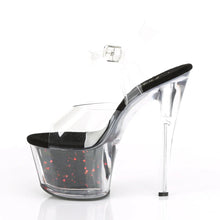 Cargar imagen en el visor de la galería, Tacones Pleaser SKY-308WHG Transparente Negro Rojo