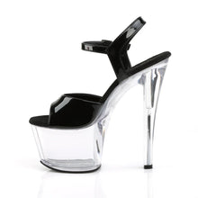 Cargar imagen en el visor de la galería, Tacones Pleaser SKY-309 Negro Charol Transparente