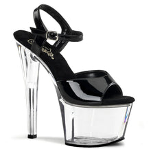 Cargar imagen en el visor de la galería, Tacones Pleaser SKY-309 Negro Charol Transparente