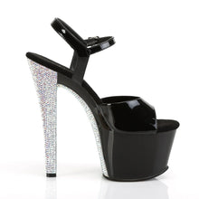 Carregar imagem no visualizador da galeria, Tacones Pleaser SKY-309CHRS Negro Plata Rstn