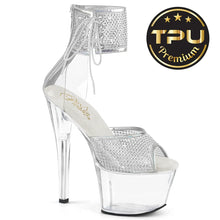 Carregar imagem no visualizador da galeria, Tacones Pleaser SKY-324PREM-RSNT Transparente Plata