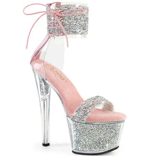 Cargar imagen en el visor de la galería, Tacones Pleaser SKY-327RSI Plata B. Rosa