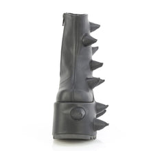 Load image into Gallery viewer, Botines Demonia SLAY-77 Negro Piel vegana