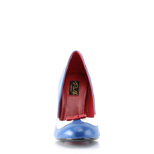 Carregar imagem no visualizador da galeria, Tacones Pin Up Couture SMITTEN-05 Navy Azul Blanco