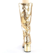 Carregar imagem no visualizador da galeria, Botas Bordello SPECTACUL-300SQ Dorado Sequins