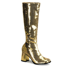 Carregar imagem no visualizador da galeria, Botas Bordello SPECTACUL-300SQ Dorado Sequins