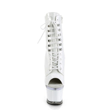 Carregar imagem no visualizador da galeria, Tacones Pleaser SPECTATOR-1021 Blanco Charol Transparente