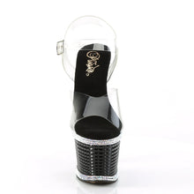 Cargar imagen en el visor de la galería, Tacones Pleaser SPECTATOR-708RS Transparente Negro