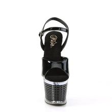 Carregar imagem no visualizador da galeria, Tacones Pleaser SPECTATOR-709 Negro Charol Transparente