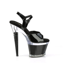 Carregar imagem no visualizador da galeria, Tacones Pleaser SPECTATOR-709 Negro Charol Transparente