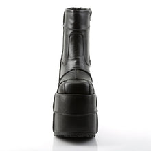Load image into Gallery viewer, Zapatos con plataforma Demonia STACK-201 Negro Piel vegana