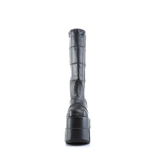 Load image into Gallery viewer, Zapatos con plataforma Demonia STACK-301 Negro Piel vegana