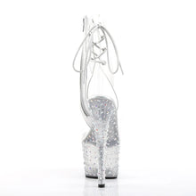 Load image into Gallery viewer, Tacones Pleaser STARDANCE-1018C-7 Transparente Plata