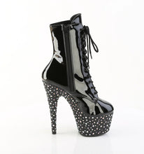 Cargar imagen en el visor de la galería, Tacones Pleaser STARDANCE-1020 Negro Charol Plata