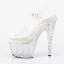 Load image into Gallery viewer, Tacones Pleaser STARDANCE-708 Transparente Plata