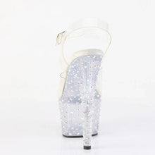 Load image into Gallery viewer, Tacones Pleaser STARDANCE-708 Transparente Plata
