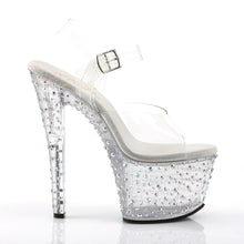 Cargar imagen en el visor de la galería, Tacones Pleaser STARDANCE-708 Transparente Plata
