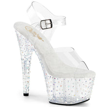 Load image into Gallery viewer, Tacones Pleaser STARDANCE-708 Transparente Plata