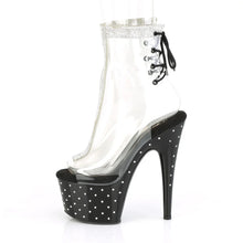 Cargar imagen en el visor de la galería, Tacones Pleaser STARDUST-1018C-2RS Transparente Negro