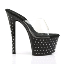 Carregar imagem no visualizador da galeria, Tacones Pleaser STARDUST-701 Transparente Negro