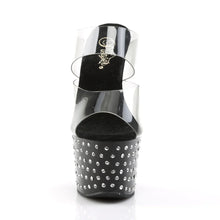 Load image into Gallery viewer, Tacones Pleaser STARDUST-702 Transparente Negro