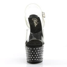 Carregar imagem no visualizador da galeria, Tacones Pleaser STARDUST-708 Transparente Negro