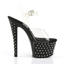 Carregar imagem no visualizador da galeria, Tacones Pleaser STARDUST-708 Transparente Negro