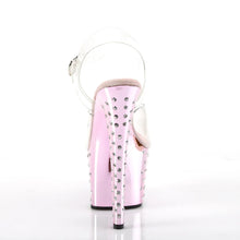 Cargar imagen en el visor de la galería, Tacones Pleaser STARDUST-708 Transparente B. Rosa
