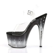 Cargar imagen en el visor de la galería, Tacones Pleaser STARDUST-708T Transparente Negro