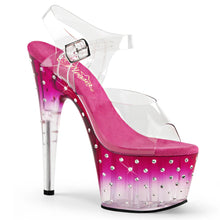 Carregar imagem no visualizador da galeria, Tacones Pleaser STARDUST-708T Transparente Rosa