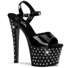 Carregar imagem no visualizador da galeria, Tacones Pleaser STARDUST-709 Negro Charol