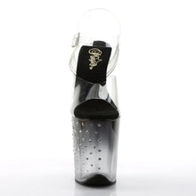 Cargar imagen en el visor de la galería, Tacones Pleaser STARDUST-808T Transparente Negro