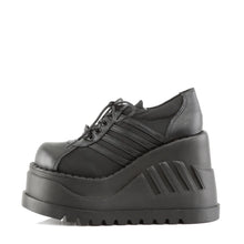 Cargar imagen en el visor de la galería, Zapatos con plataforma Demonia STOMP-08 Negro Piel vegana
