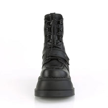 Carregar imagem no visualizador da galeria, Botines Demonia STOMP-13 Negro Piel vegana