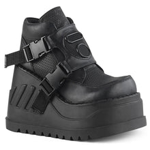 Carregar imagem no visualizador da galeria, Botines Demonia STOMP-15 Negro Piel vegana