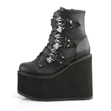Carregar imagem no visualizador da galeria, Botines Demonia SWING-103 Negro Piel vegana