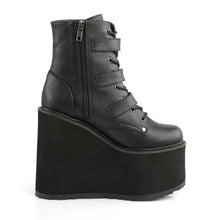 Carregar imagem no visualizador da galeria, Botines Demonia SWING-103 Negro Piel vegana