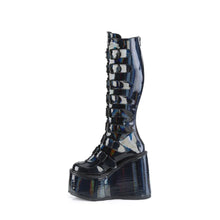 Cargar imagen en el visor de la galería, Botas Demonia SWING-815 Negro Holographic Pat
