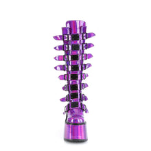 Carregar imagem no visualizador da galeria, Botas Demonia SWING-815 Morado Holographic Pat